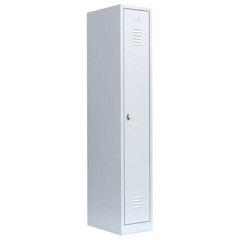 Lüllmann Garderobenschrank 1800 x 315 x 500 mm 1 Abteil RAL 7035 lichtgrau Produktbild Lüllmann Garderobenschrank 1800 x 315 x 500 mm 1 Abteil RAL 7035 lichtgrau