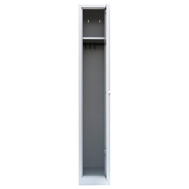 Lüllmann Garderobenschrank 1800 x 315 x 500 mm 1 Abteil RAL 7035 lichtgrau Produktbild Lüllmann Garderobenschrank 1800 x 315 x 500 mm 1 Abteil RAL 7035 lichtgrau bild 3