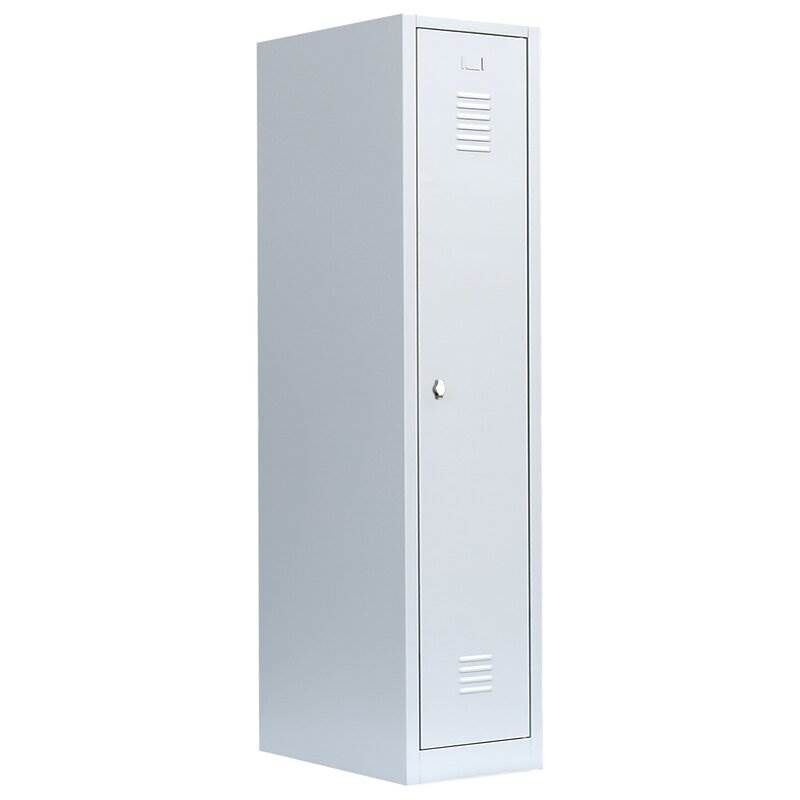 Lüllmann Garderobenschrank 1 Abteil 1800 x 415 x 500 mm RAL 7035 lichtgrau Produktbild Lüllmann Garderobenschrank 1 Abteil 1800 x 415 x 500 mm RAL 7035 lichtgrau