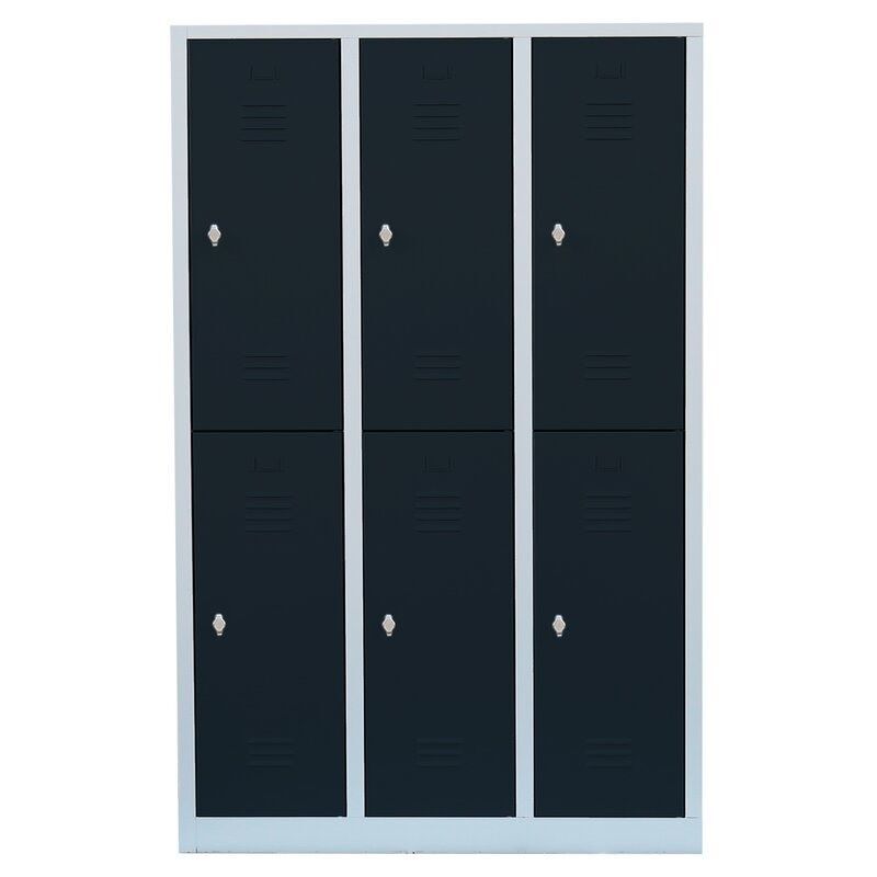Lüllmann Garderobenschrank 3 Abteile doppelstöckig mit 1800 x 500 mm Produktbild Lüllmann Garderobenschrank 3 Abteile doppelstöckig mit 1800 x 500 mm