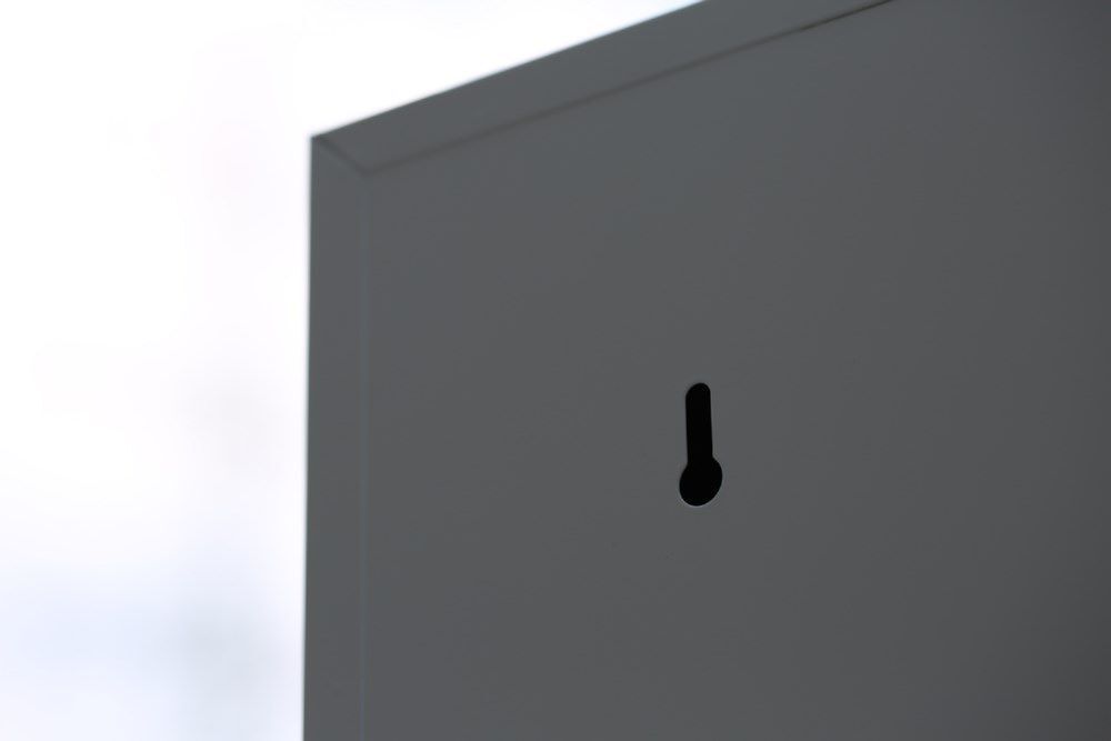 Lüllmann Garderobenschrank 3 Abteile doppelstöckig 1800 x 1185 x 500 mm lichtgrau Produktbild Lüllmann Garderobenschrank 3 Abteile doppelstöckig 1800 x 1185 x 500 mm lichtgrau bild 5