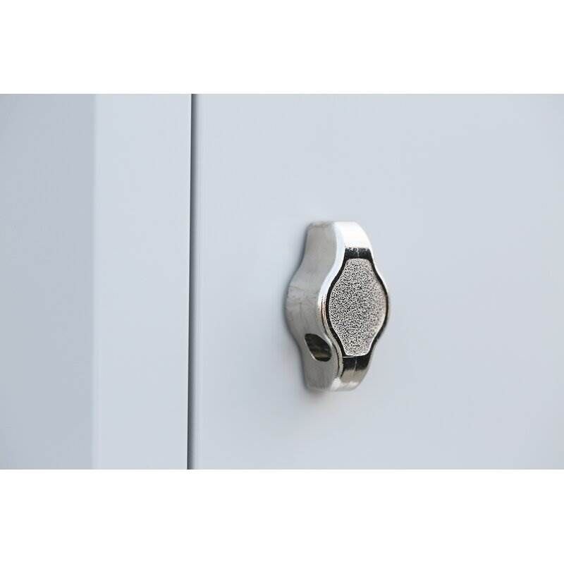 Lüllmann Garderobenschrank 2 Abteile 1800 x 600 x 500 mm RAL 7035 lichtgrau Produktbild Lüllmann Garderobenschrank 2 Abteile 1800 x 600 x 500 mm RAL 7035 lichtgrau bild 6