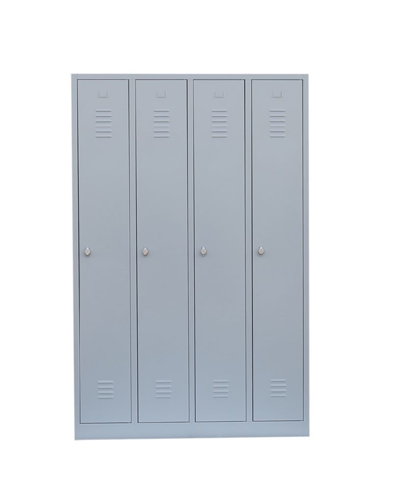 Lüllmann Garderobenschrank 4 Abteile 1800 x 1170 x 500 mm lichtgrau Produktbild Lüllmann Garderobenschrank 4 Abteile 1800 x 1170 x 500 mm lichtgrau bild 10