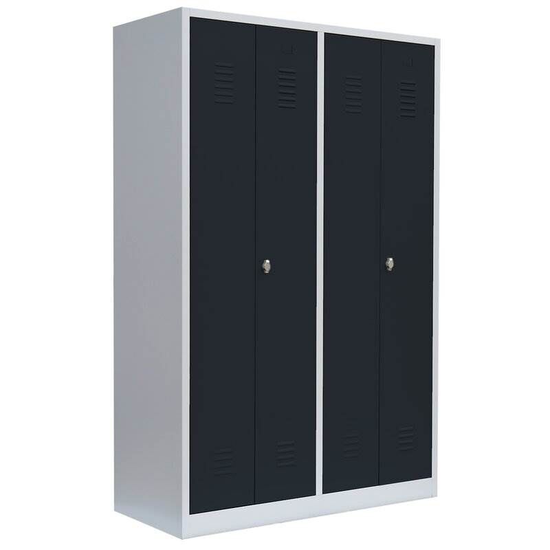 Lüllmann Garderobenschrank 4 Abteile Maße 1800 x 1170 x 500 mm Produktbild Lüllmann Garderobenschrank 4 Abteile Maße 1800 x 1170 x 500 mm
