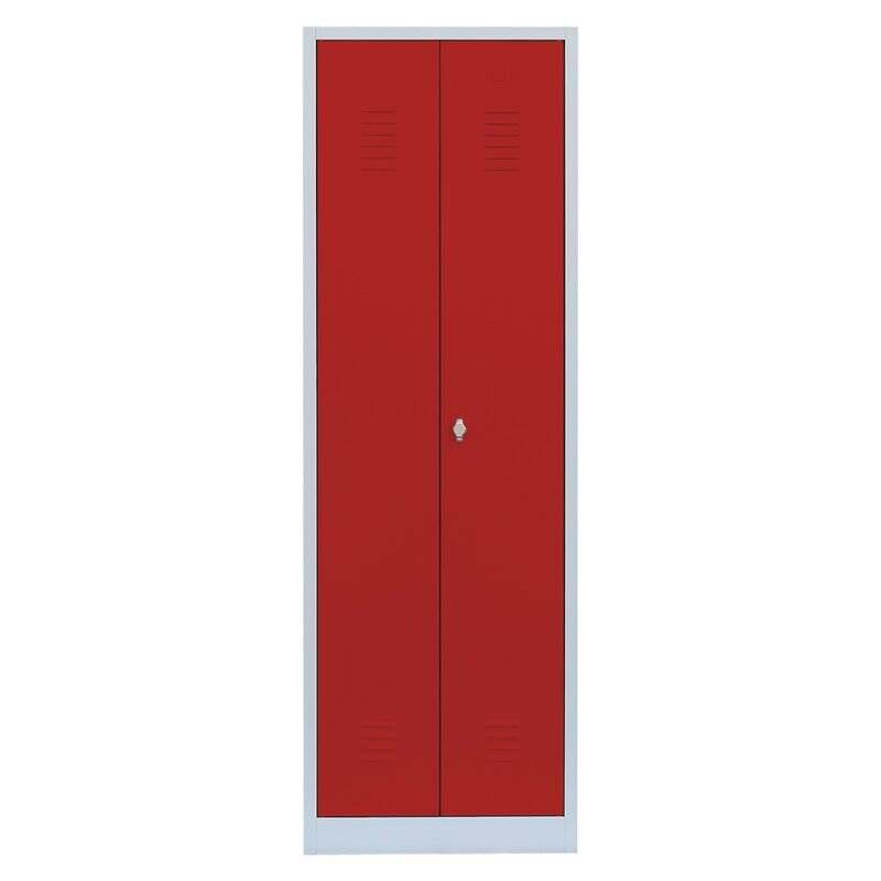 Lüllmann Garderobenschrank 2 Abteile mittig schließend 1800 x 600 x 500 mm Produktbild Lüllmann Garderobenschrank 2 Abteile mittig schließend 1800 x 600 x 500 mm bild 2