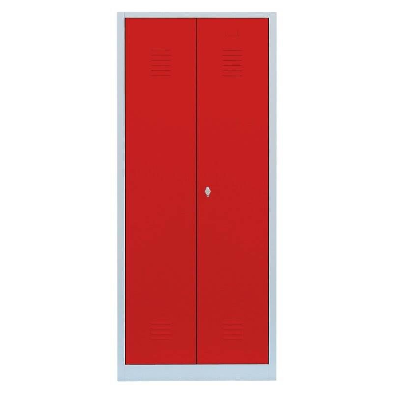 Lüllmann Garderobenschrank 2 Abteile mittig schließend 1800 x 800 x 500 mm Produktbild Lüllmann Garderobenschrank 2 Abteile mittig schließend 1800 x 800 x 500 mm bild 2