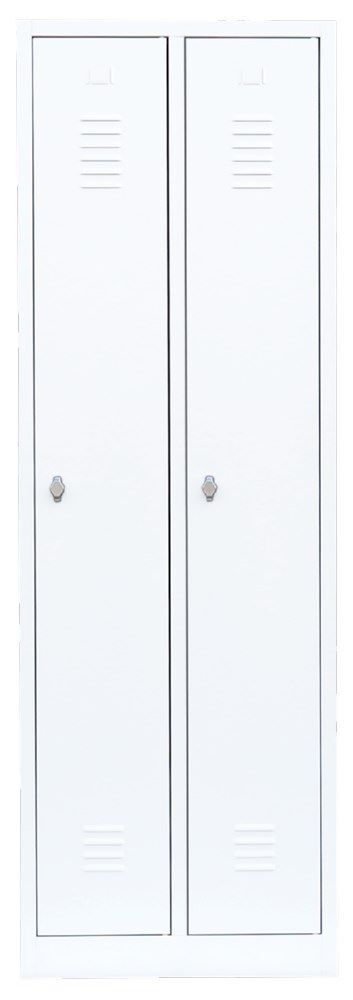 Lüllmann Garderobenschrank 2 Abteile S/W Trennung 1800 x 800 x 500 mm signalweiß Produktbild Lüllmann Garderobenschrank 2 Abteile S/W Trennung 1800 x 800 x 500 mm signalweiß bild 6