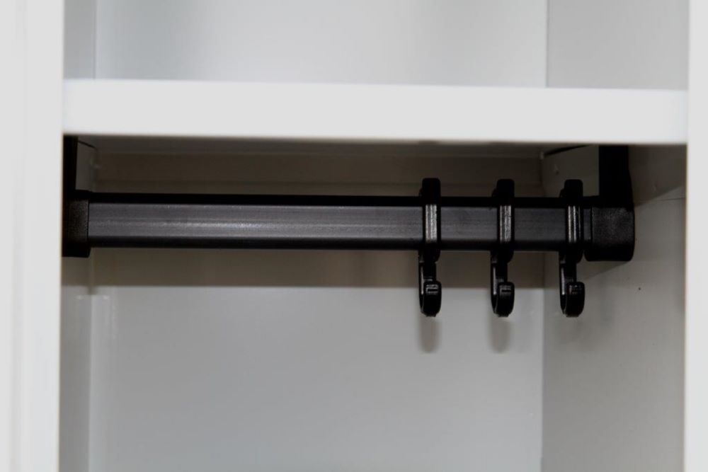 Lüllmann Garderobenschrank 2 Abteile S/W Trennung 1800 x 800 x 500 mm signalweiß Produktbild Lüllmann Garderobenschrank 2 Abteile S/W Trennung 1800 x 800 x 500 mm signalweiß bild 7