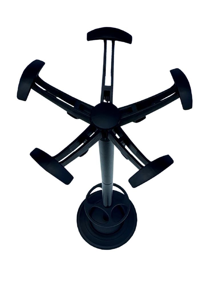 Produktbild Garderobenständer, 10 Haken, 1800 x 450 mm, schwarz bild 3