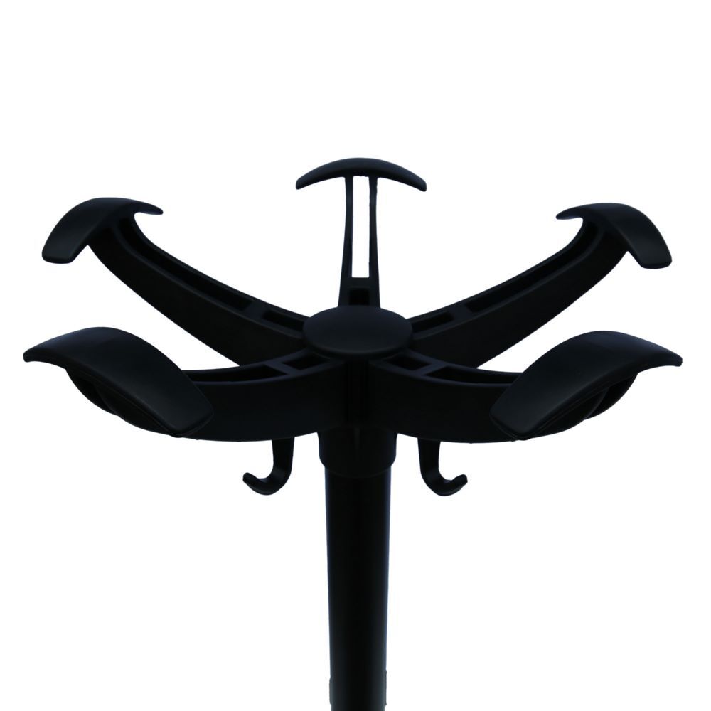 Produktbild Garderobenständer, 10 Haken, 1800 x 450 mm, schwarz bild 4