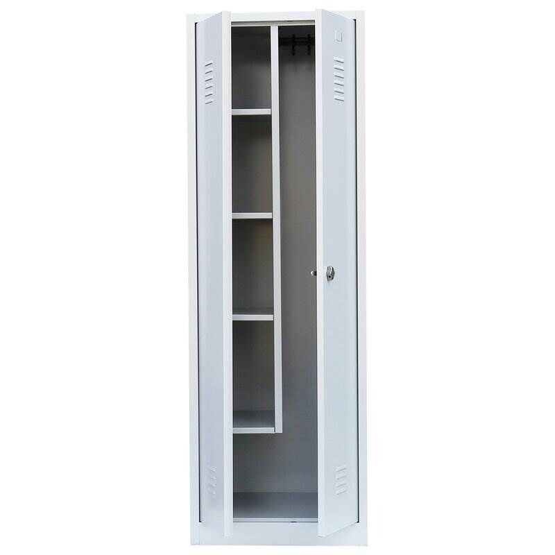 Lüllmann Geräteschrank 2 Abteile 1800 x 600 x 500 mm RAL 7035 lichtgrau Produktbild Lüllmann Geräteschrank 2 Abteile 1800 x 600 x 500 mm RAL 7035 lichtgrau