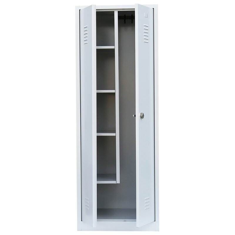Lüllmann Geräteschrank 2 Abteile 1800 x 800 x 500 mm RAL 7035 lichtgrau Produktbild Lüllmann Geräteschrank 2 Abteile 1800 x 800 x 500 mm RAL 7035 lichtgrau