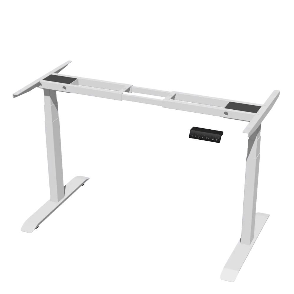 Produktbild Lüllmann Gestell für elektrisch höhenverstellbarer Schreibtisch B 1200-1600 mm signalweiß