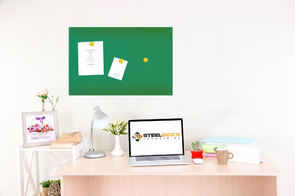 Produktbild Glas Memoboard, 600 x 800 x 40 mm, grün bild 2