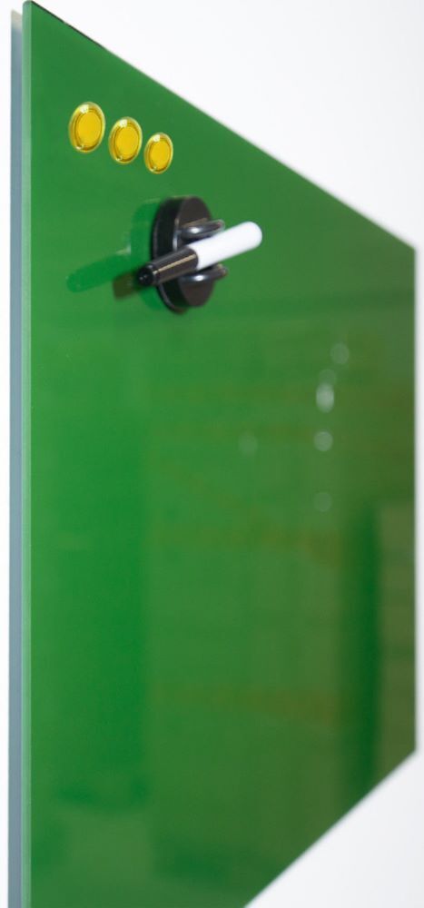 Produktbild Glas Memoboard, 600 x 800 x 40 mm, grün bild 3