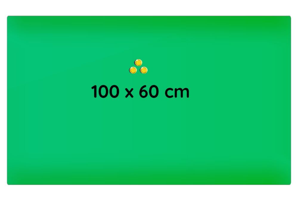 Produktbild Lüllmann Glas Memoboard 1000 x 600 x 40 mm grün