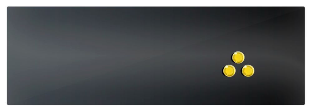 Produktbild Glas Memoboard, 200 x 600 x 40 mm, schwarz bild 3