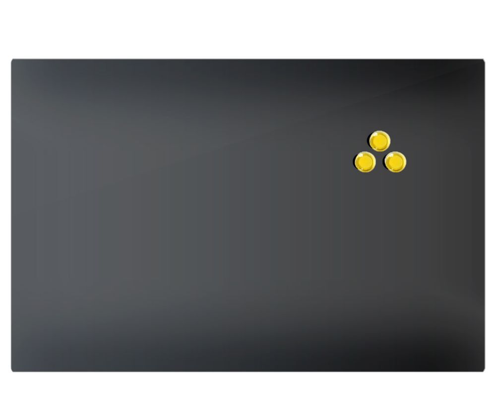 Produktbild Glas Memoboard, 400 x 600 x 40 mm, schwarz bild 3
