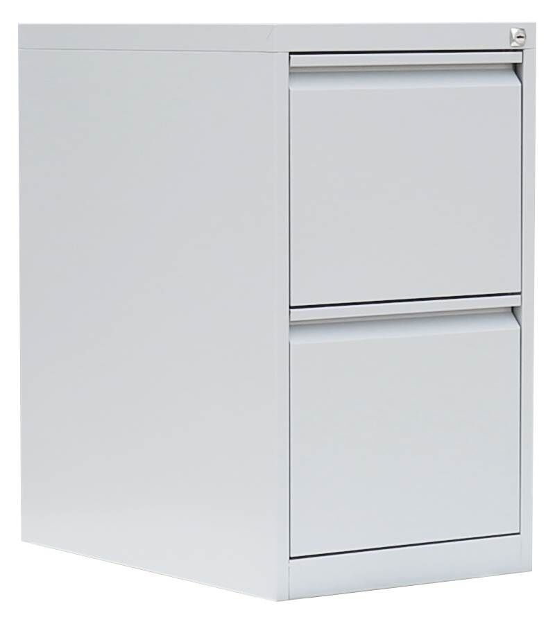 Lüllmann Hängeregistraturschrank 2 Schubladen einbahnig 700 x 400 x 620 mm in lichtgrau Produktbild Lüllmann Hängeregistraturschrank 2 Schubladen einbahnig 700 x 400 x 620 mm in lichtgrau