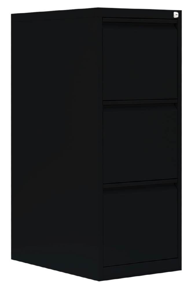 Lüllmann Hängeregistraturschrank 3 Schubladen einbahnig 1010 x 400 x 620 mm tief schwarz Produktbild Lüllmann Hängeregistraturschrank 3 Schubladen einbahnig 1010 x 400 x 620 mm tief schwarz