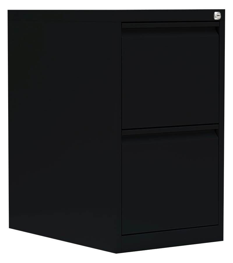 Lüllmann Hängeregistraturschrank 2 Schubladen einbahnig 700 x 400 x 620 mm in tiefschwarz Produktbild Lüllmann Hängeregistraturschrank 2 Schubladen einbahnig 700 x 400 x 620 mm in tiefschwarz