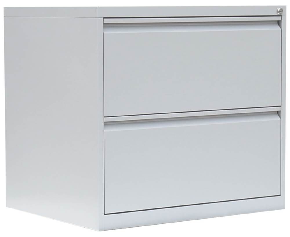 Lüllmann Hängeregistraturschrank 2 Schubladen zweibahnig 700 x 760 x 620 mm lichtgrau Produktbild Lüllmann Hängeregistraturschrank 2 Schubladen zweibahnig 700 x 760 x 620 mm lichtgrau