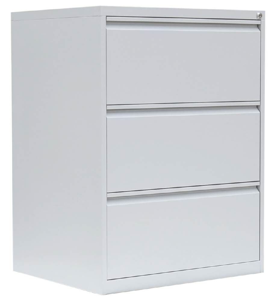 Lüllmann Hängeregistraturschrank 3 Schubladen zweibahnig 1010 x 760 x 620 mm in lichtgrau Produktbild Lüllmann Hängeregistraturschrank 3 Schubladen zweibahnig 1010 x 760 x 620 mm in lichtgrau