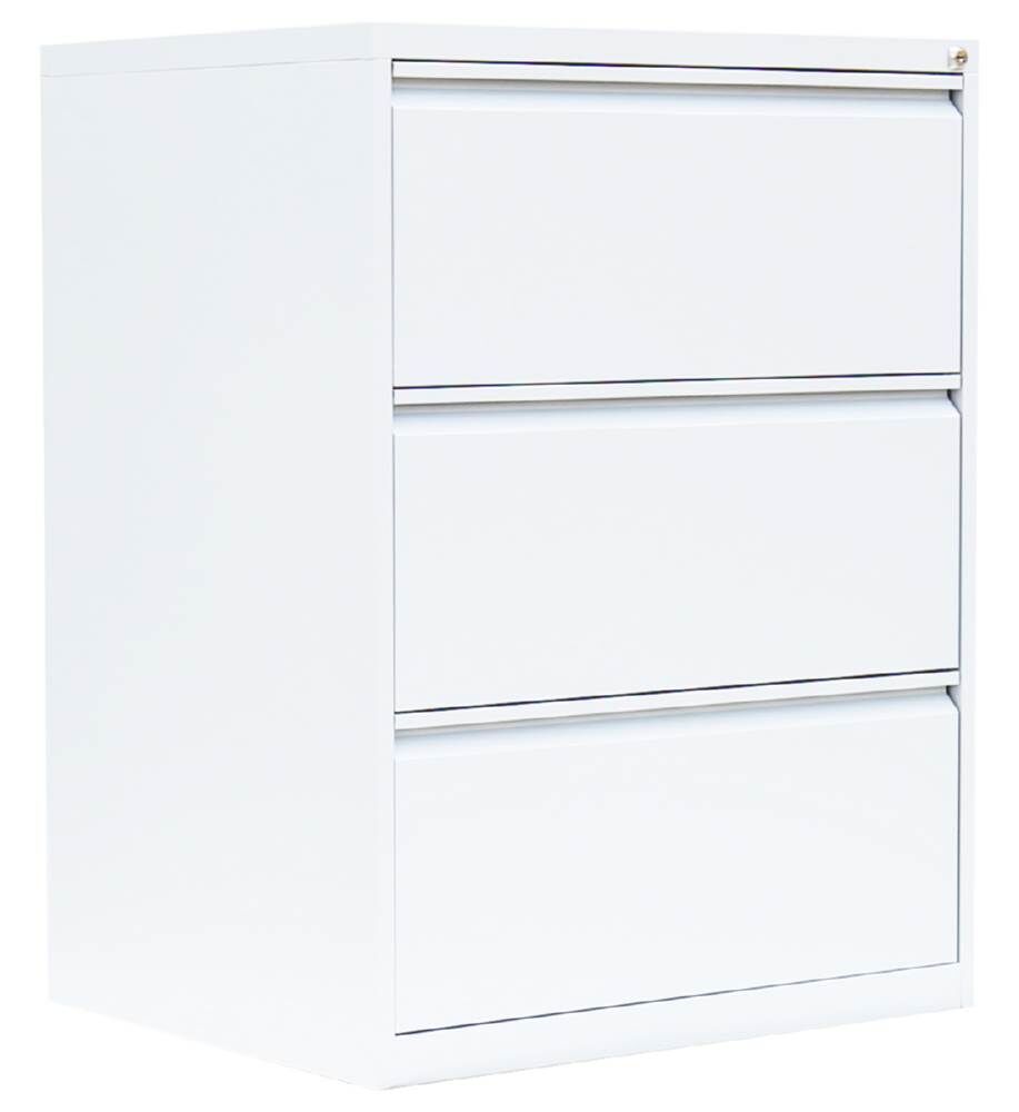 Lüllmann Hängeregistraturschrank 3 Schubladen zweibahnig 1010 x 760 x 620 mm signalweiß Produktbild Lüllmann Hängeregistraturschrank 3 Schubladen zweibahnig 1010 x 760 x 620 mm signalweiß