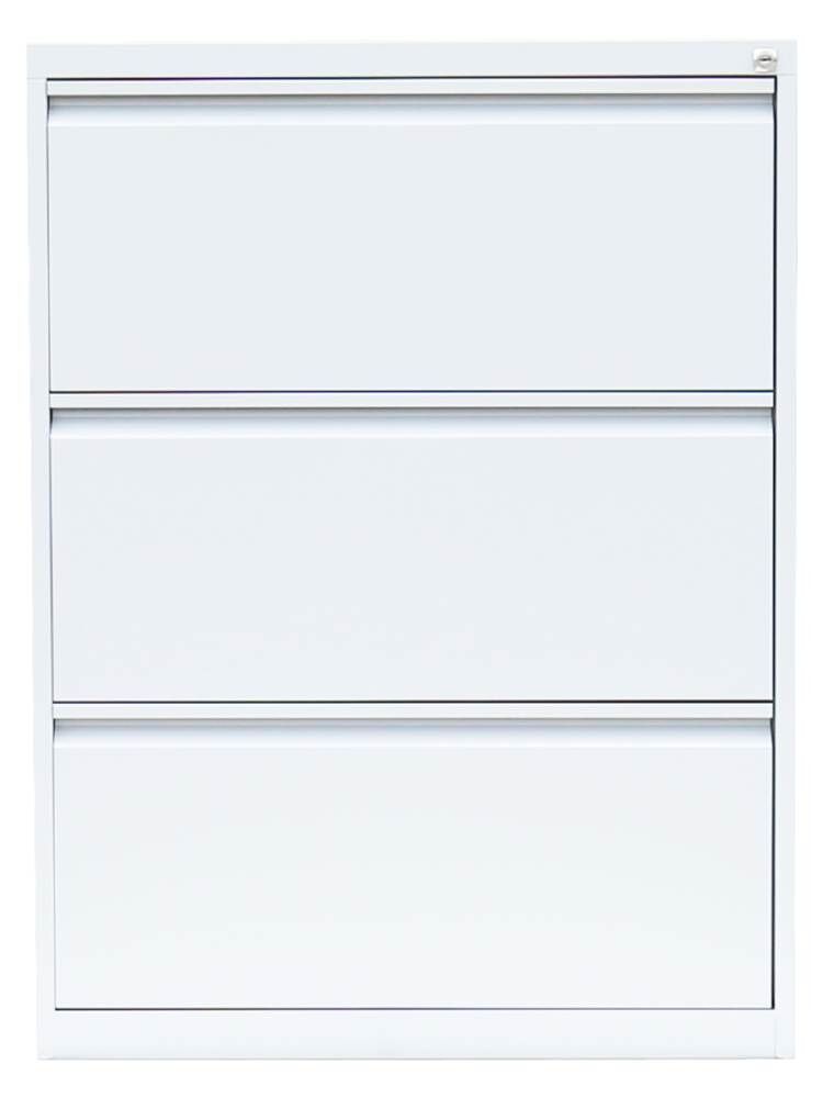 Lüllmann Hängeregistraturschrank 3 Schubladen zweibahnig 1010 x 760 x 620 mm signalweiß Produktbild Lüllmann Hängeregistraturschrank 3 Schubladen zweibahnig 1010 x 760 x 620 mm signalweiß bild 2