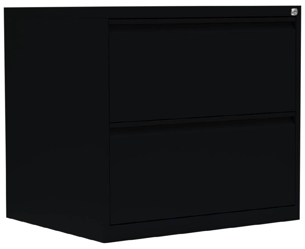 Lüllmann Hängeregistraturschrank 2 Schubladen zweibahnig 700 x 760 x 620 mm in schwarz Produktbild Lüllmann Hängeregistraturschrank 2 Schubladen zweibahnig 700 x 760 x 620 mm in schwarz