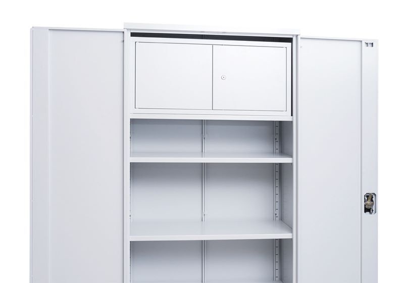 Produktbild Lüllmann Innentresor für Flügeltürenschränke 400 x 830 x 350 mm lichtgrau