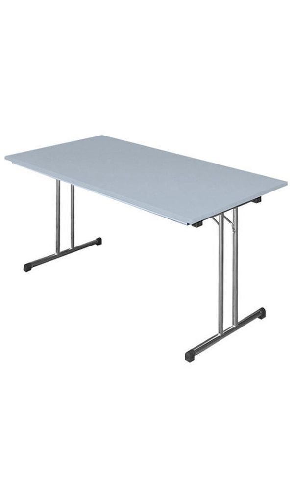 Produktbild Klapptisch,T-Fuß, 750 x 1200 x 800 mm, chrom/lichtgrau bild 2