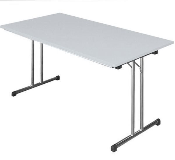 Produktbild Lüllmann KlapptischT-Fuß 750 x 1400 x 700 mm chrom lichtgrau