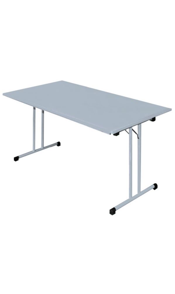 Produktbild Klapptisch,T-Fuß,750 x 1400 x 700 mm, lichtgrau bild 2