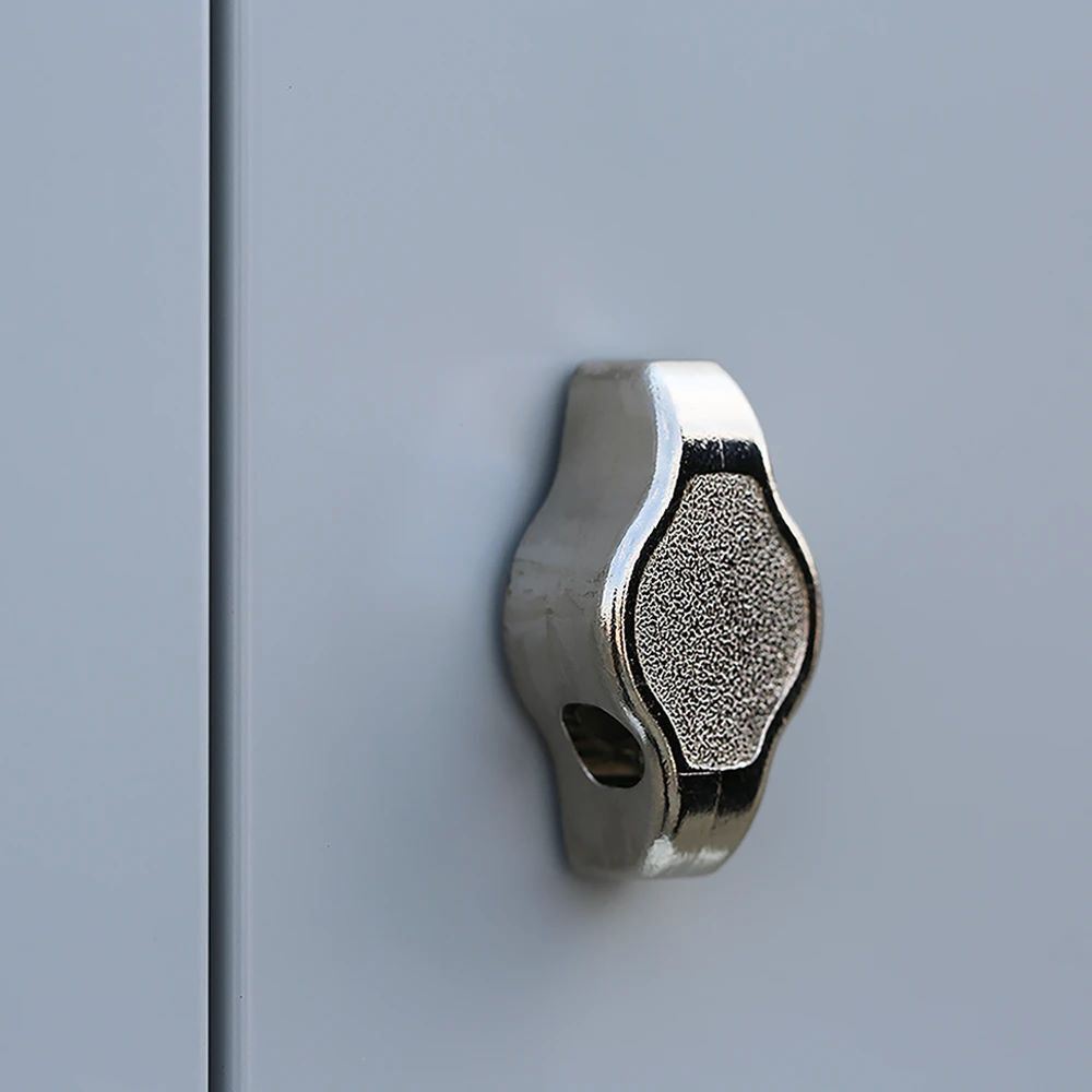 Produktbild Lüllmann® Z-Garderobenschrank, 2 Abteile, 1800 x 415 x 500 mm, signalweiß bild 3