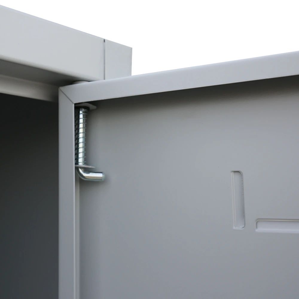 Produktbild Lüllmann® Z-Garderobenschrank, 2 Abteile, 1800 x 415 x 500 mm, signalweiß bild 6