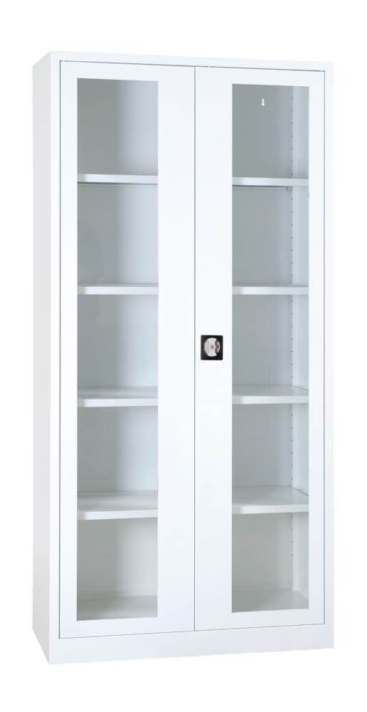 Lüllmann Medizinschrank mit 4 Fachböden 1950 x 925 x 422 mm in signalweiß Produktbild Lüllmann Medizinschrank mit 4 Fachböden 1950 x 925 x 422 mm in signalweiß