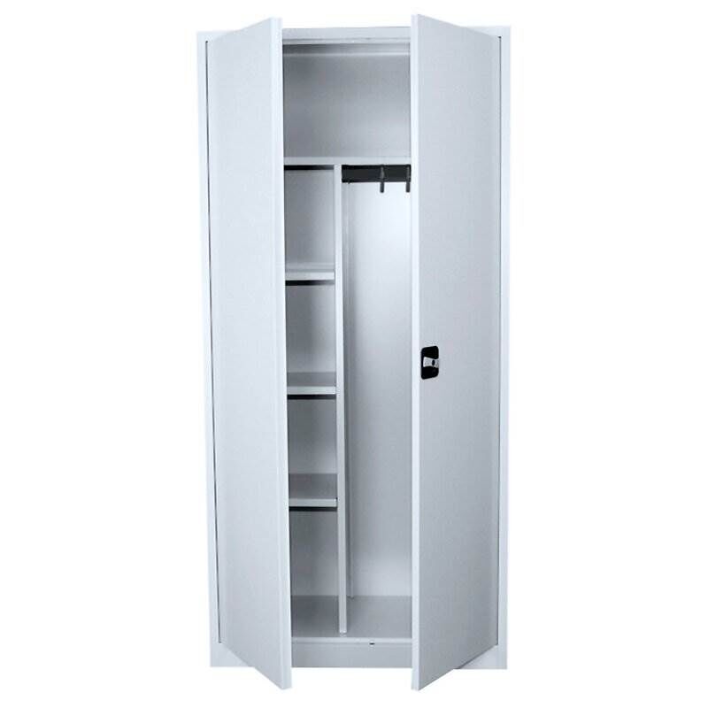 Lüllmann Mehrzweckschrank mit Flügeltüren 1800 x 800 x 383 mm in lichtgrau Produktbild Lüllmann Mehrzweckschrank mit Flügeltüren 1800 x 800 x 383 mm in lichtgrau