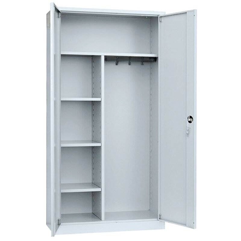 Lüllmann Mehrzweckschrank mit Flügeltüren 1950 x 925 x 422 mm in lichtgrau Produktbild Lüllmann Mehrzweckschrank mit Flügeltüren 1950 x 925 x 422 mm in lichtgrau