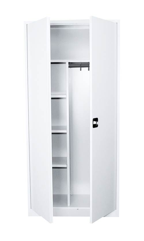 Lüllmann Mehrzweckschrank mit Flügeltüren 1800 x 800 x 383 mm in signalweiß Produktbild Lüllmann Mehrzweckschrank mit Flügeltüren 1800 x 800 x 383 mm in signalweiß