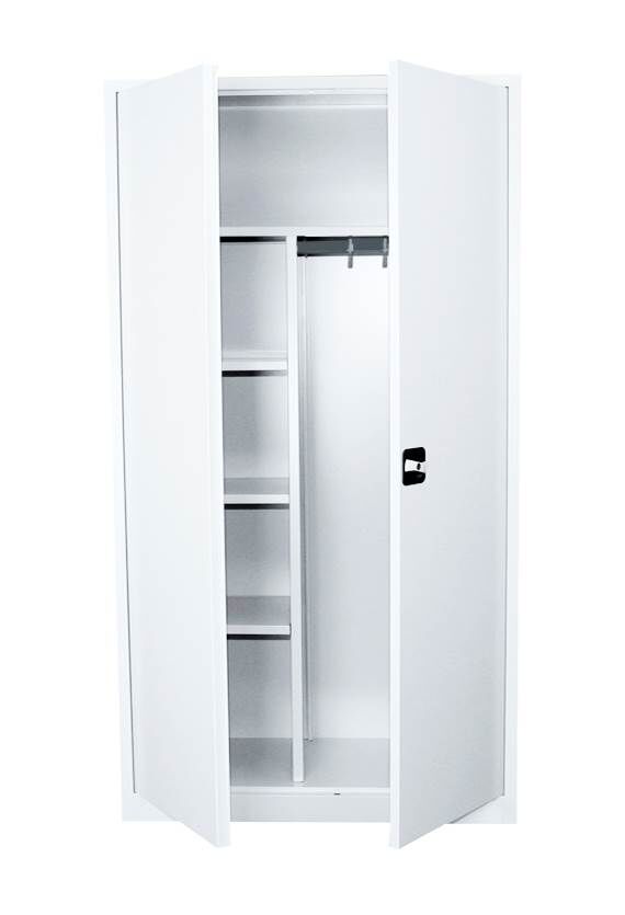 Lüllmann Mehrzweckschrank mit Flügeltüren 1950 x 925 x 422 mm in signalweiß Produktbild Lüllmann Mehrzweckschrank mit Flügeltüren 1950 x 925 x 422 mm in signalweiß