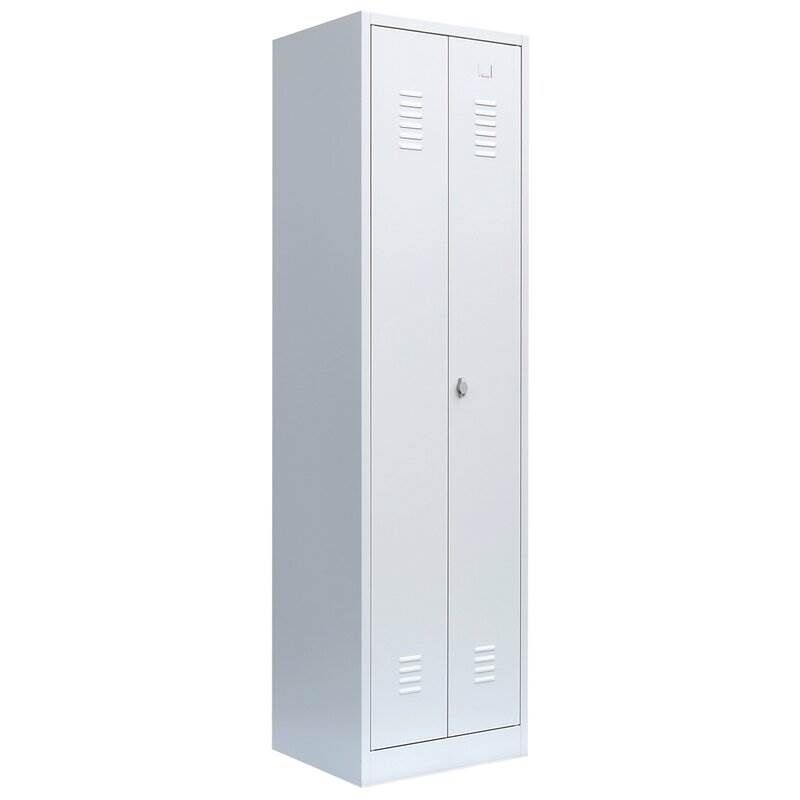 Lüllmann Mehrzweckspind 2 Abteile 1800 x 500 x 500 mm RAL 7035 lichtgrau Lüllmann Mehrzweckspind 2 Abteile 1800 x 500 x 500 mm RAL 7035 lichtgrau