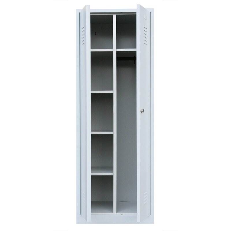 Lüllmann Mehrzweckspind 2 Abteile 1800 x 800 x 500 mm RAL 7035 lichtgrau Lüllmann Mehrzweckspind 2 Abteile 1800 x 800 x 500 mm RAL 7035 lichtgrau