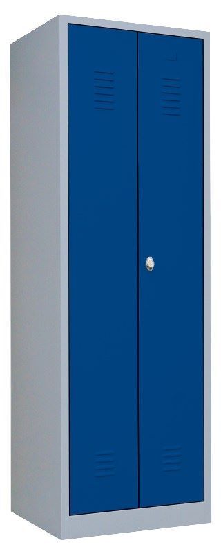 Lüllmann Mehrzweckspind 2 Abteile 1800 x 500 x 500 mm lichtgrau enzianblau Lüllmann Mehrzweckspind 2 Abteile 1800 x 500 x 500 mm lichtgrau enzianblau