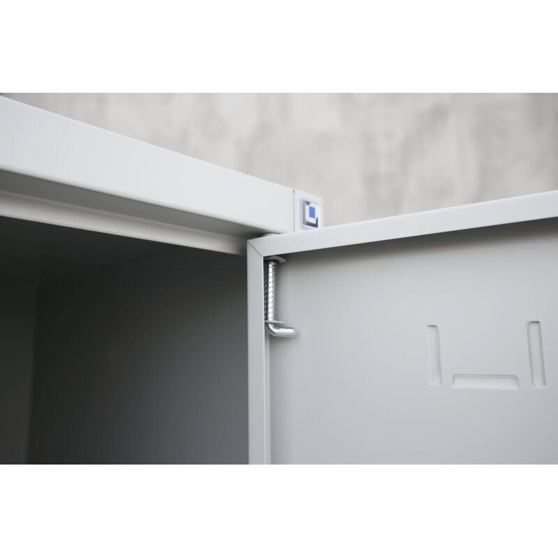 Lüllmann Mehrzweckspind 2 Abteile 1800 x 500 x 500 mm lichtgrau enzianblau Lüllmann Mehrzweckspind 2 Abteile 1800 x 500 x 500 mm lichtgrau enzianblau