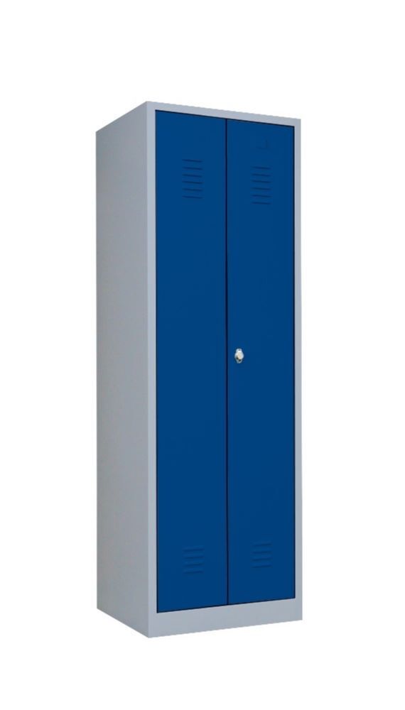 Lüllmann Mehrzweckspind 2 Abteile 1800 x 500 x 500 mm lichtgrau enzianblau Lüllmann Mehrzweckspind 2 Abteile 1800 x 500 x 500 mm lichtgrau enzianblau