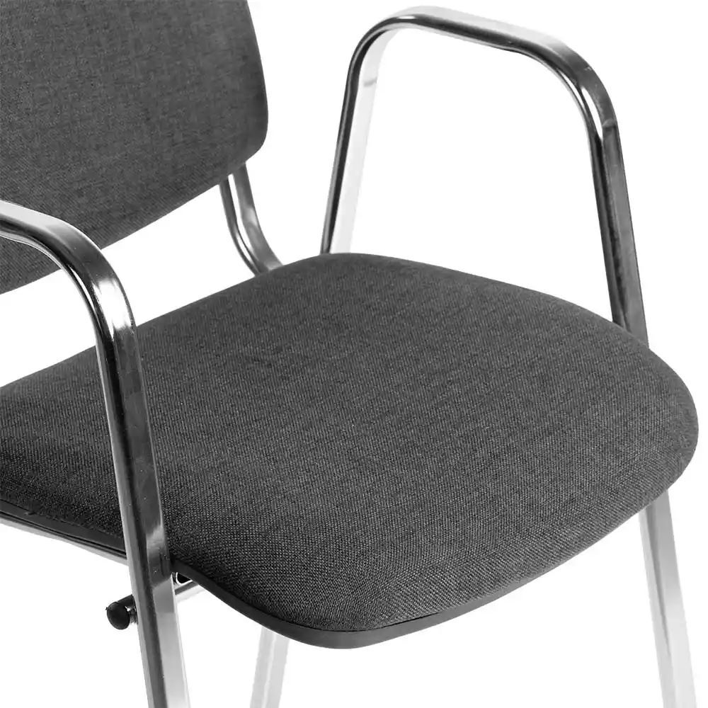 Produktbild Polsterstuhl mit Armlehnen, 470/820 x 545 x 425 mm, chrom/anthrazit bild 2