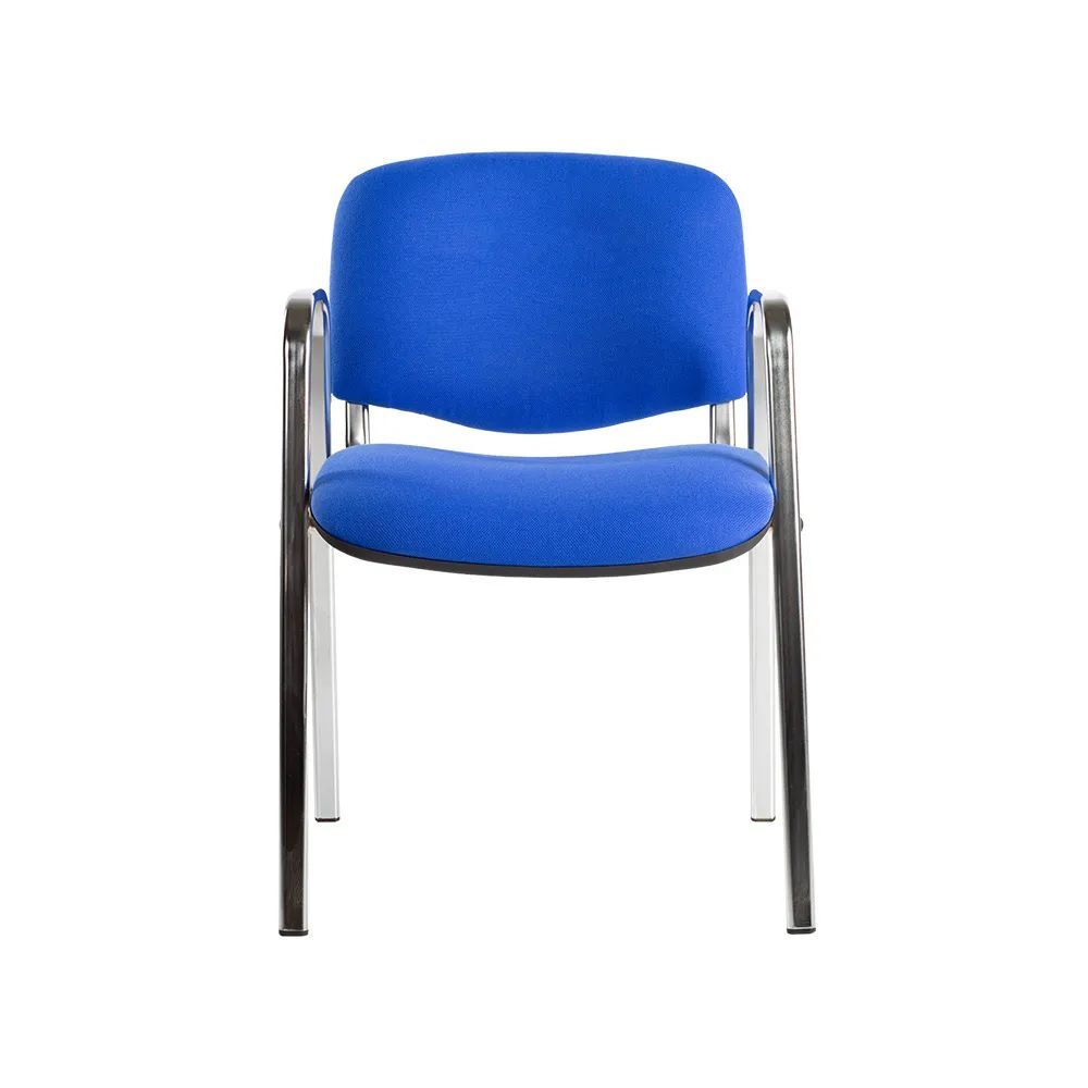 Produktbild Polsterstuhl mit Armlehnen, 470/820 x 545 x 425 mm, chrom/blau bild 4