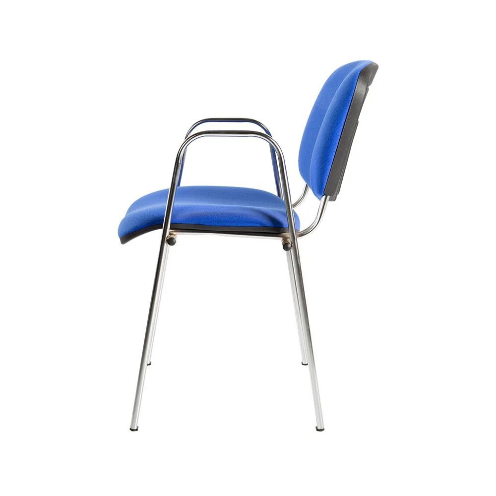 Produktbild Polsterstuhl mit Armlehnen, 470/820 x 545 x 425 mm, chrom/blau bild 6