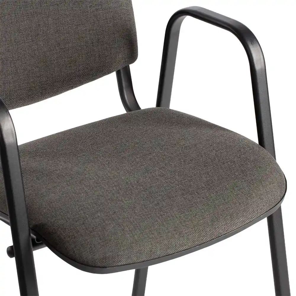 Produktbild Polsterstuhl mit Armlehnen, 470/820 x 545 x 425 mm, tiefschwarz/anthrazit bild 2